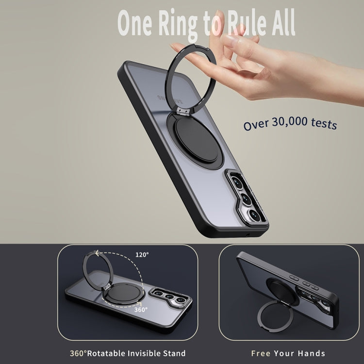 For Samsung Galaxy S23 5G 360-degree Rotating MagSafe Magnetic Holder Phone Case(Black) - Galaxy S23 5G Cases by PMC TechLife | Online Shopping South Africa | PMC TechLife