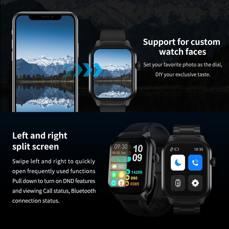 2.01 inch Milanese Steel Strap Bluetooth Call Smart Watch Support Heart Rate Monitoring / Non-invasive Blood Sugar(Gold) - free shipping - PMC TechLife - Order now!
