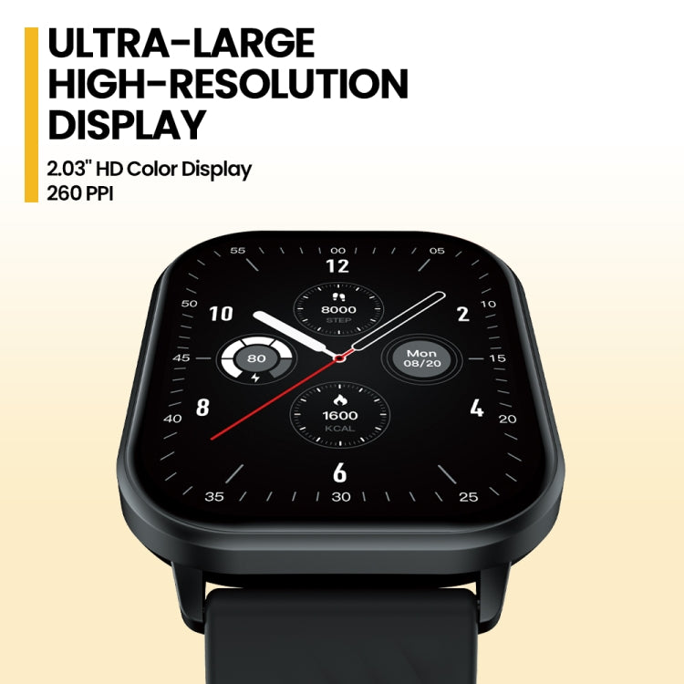 Zeblaze GTS 3 2.03 inch IP68 Waterproof Smart Bluetooth Call Watch(Black) - free shipping - PMC TechLife - Order now!