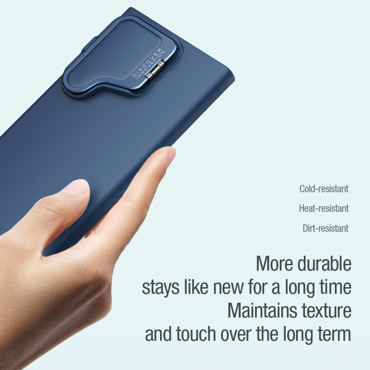 For Samsung Galaxy S24 Ultra 5G NILLKIN CamShield Prop Liquid Silicone Phone Case(Blue) - free shipping - PMC TechLife - Order now!