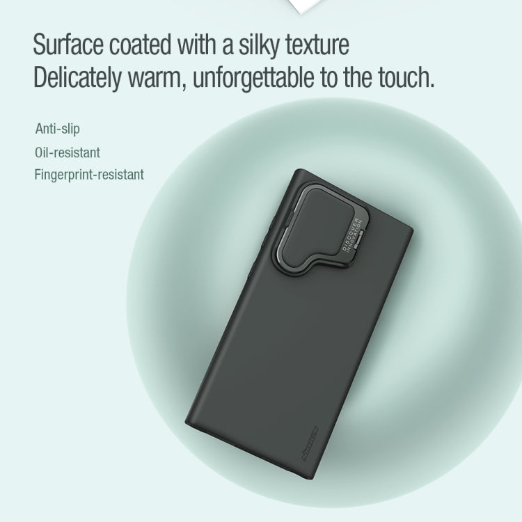For Samsung Galaxy S24 Ultra 5G NILLKIN CamShield Prop MagSafe Liquid Silicone Phone Case(Black) - Galaxy S24 Ultra 5G Cases by NILLKIN | Online Shopping South Africa | PMC TechLife | Buy Now Pay Later Mobicred