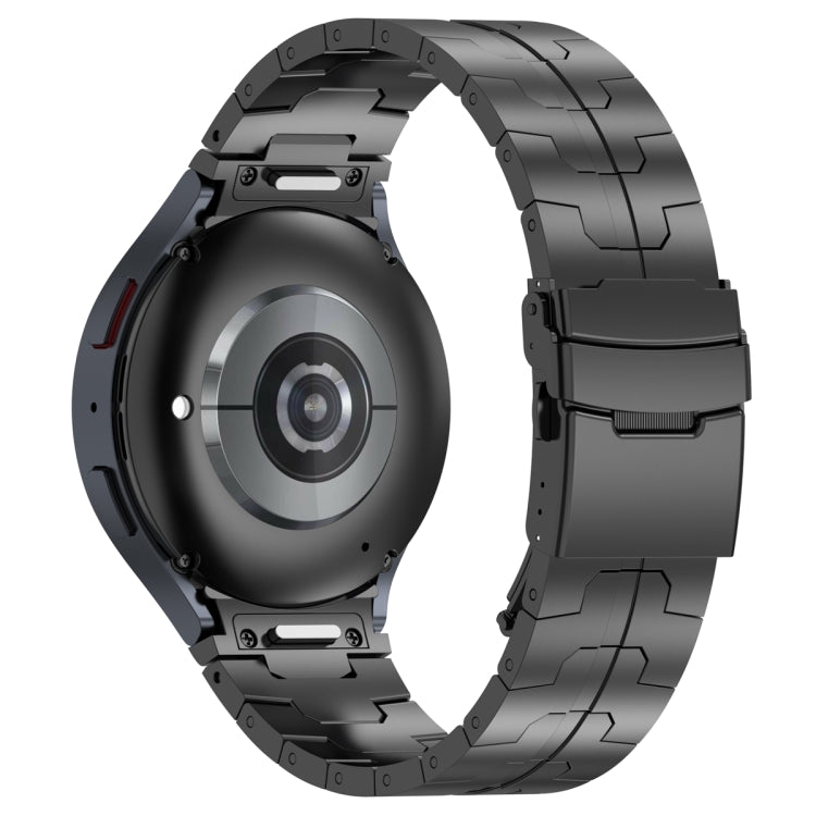 For Samsung Galaxy Watch 6 / 6 Classic Button Style Stainless Steel Watch Band(Black) - free shipping - PMC TechLife - Order now!