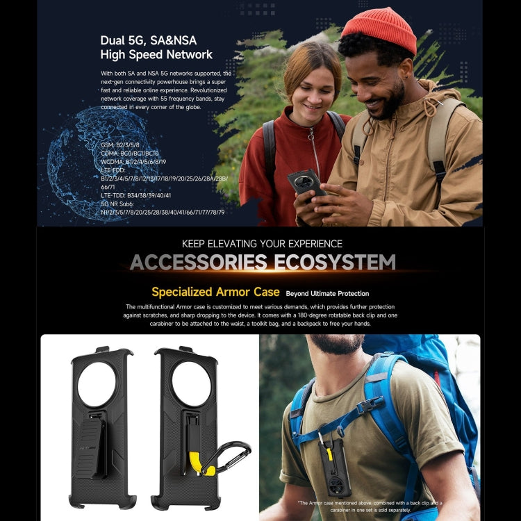 Ulefone Armor 23 Ultra Rugged Phone, 12GB+512GB, 6.78 inch Android 13 MediaTek Dimensity 8020 Octa Core up to 2.6GHz, Network: 5G, NFC, OTG, Satellite Messaging(Umbra Orange) - free shipping - PMC TechLife - Order now!