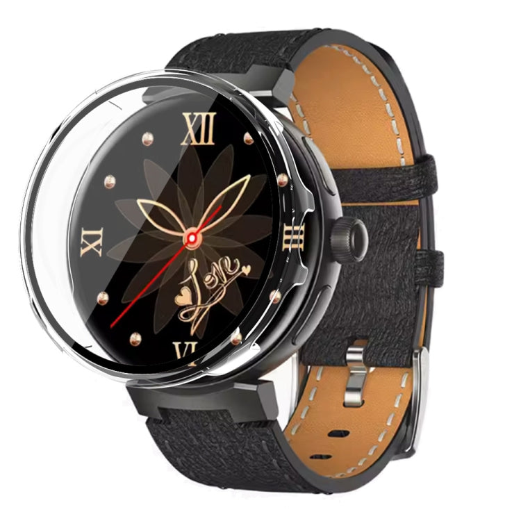 For Aigo GTV2 PC + Tempered Film Integrated Watch Protective Case(Transparent) - Watch Case by PMC TechLife | Online Shopping South Africa | PMC TechLife