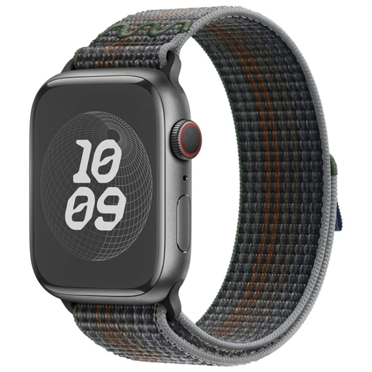 For Apple Watch Series 9 41mm Loop Nylon Watch Band(Midnight) - Watch Bands by PMC Jewellery | Online Shopping South Africa | PMC Jewellery