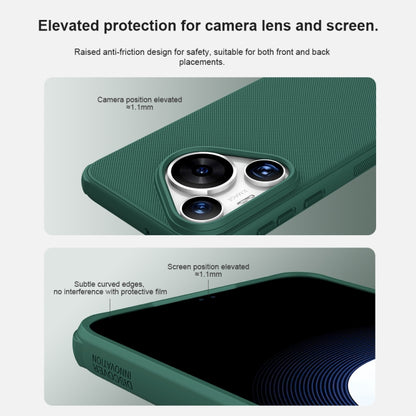 For Huawei P70 NILLKIN Frosted Shield Pro PC + TPU Phone Case(Green) - Huawei Cases by NILLKIN | Online Shopping South Africa | PMC Jewellery