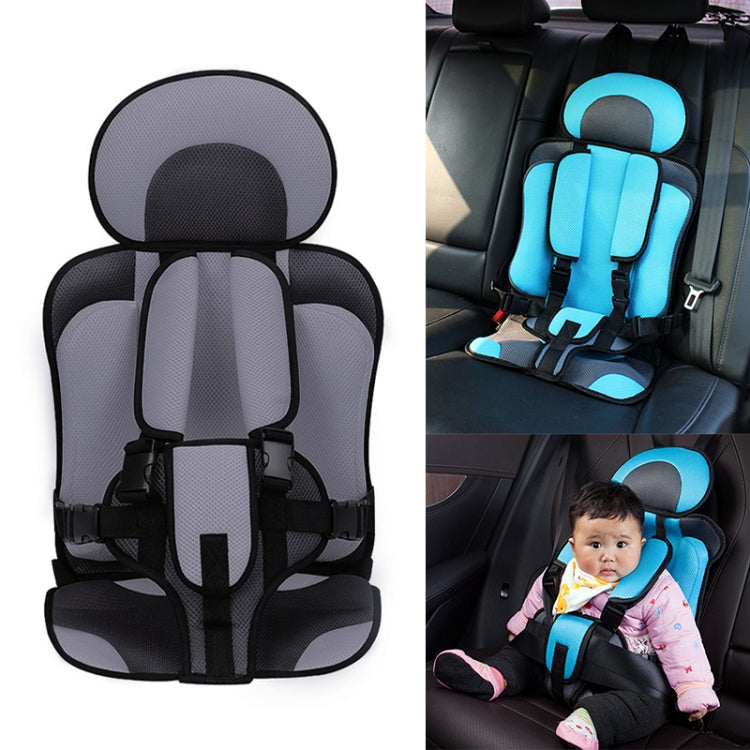 Car Portable Children Safety Seat, Size:50 x 33 x 21cm (For 0-5 Years Old)(Grey + Black) - Seat Accessories by PMC Jewellery | Online Shopping South Africa | PMC Jewellery