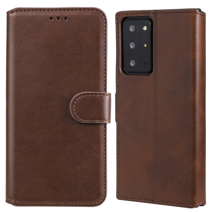 For Samsung Galaxy Note 20 Ultra Classic Calf Texture PU + TPU Horizontal Flip Leather Case, with Holder & Card Slots & Wallet(Brown) - free shipping - PMC TechLife - Order now!