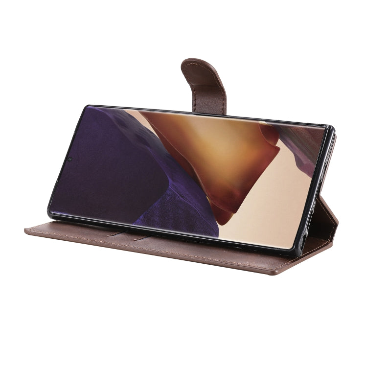 For Samsung Galaxy Note 20 Ultra Classic Calf Texture PU + TPU Horizontal Flip Leather Case, with Holder & Card Slots & Wallet(Brown) - free shipping - PMC TechLife - Order now!