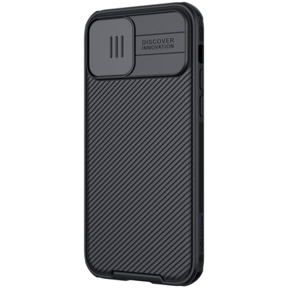 For iPhone 12 / 12 Pro NILLKIN Black Mirror Pro Series Camshield Full Coverage Dust-proof Scratch Resistant Phone Case(Black) - iPhone 12 / 12 Pro Cases by NILLKIN | Online Shopping South Africa | PMC Jewellery