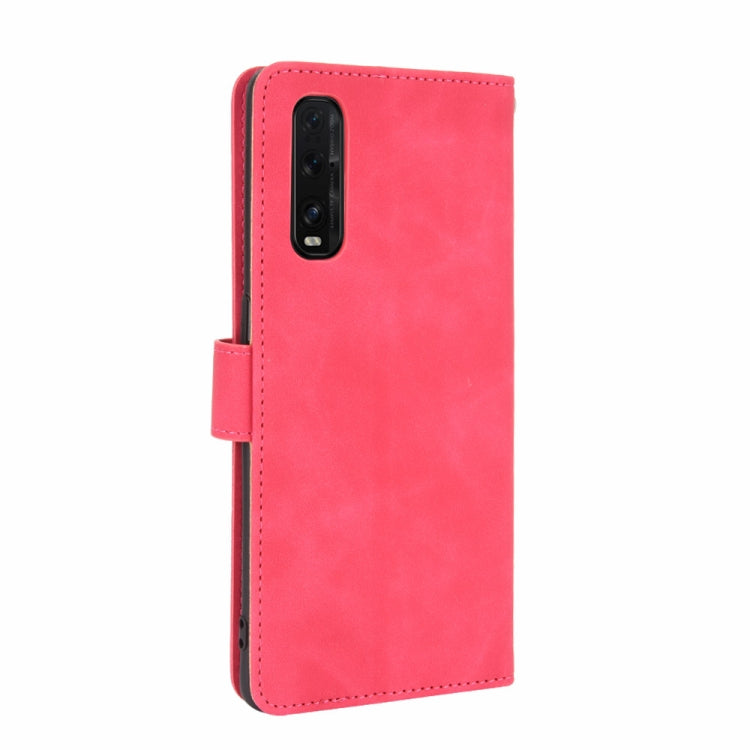 For OPPO Find X2 Solid Color Skin Feel Magnetic Buckle Horizontal Flip Calf Texture PU Leather Case with Holder & Card Slots & Wallet(Rose Red) - free shipping - PMC TechLife - Order now!