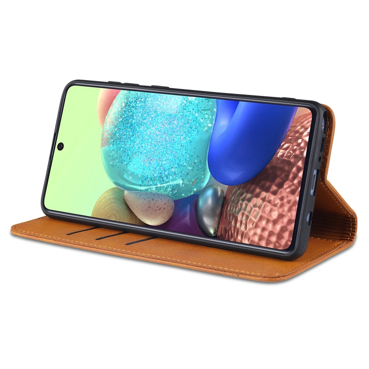 For Samsung Galaxy Note 10 Lite AZNS Magnetic Calf Texture Horizontal Flip Leather Case with Card Slots & Holder & Wallet(Dark Green) - free shipping - PMC TechLife - Order now!