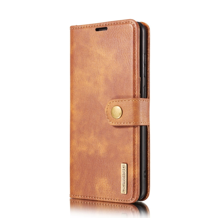 For Samsung Galaxy S20 FE DG.MING Crazy Horse Texture Flip Detachable Magnetic Leather Case with Holder & Card Slots & Wallet(Brown) - free shipping - PMC TechLife - Order now!