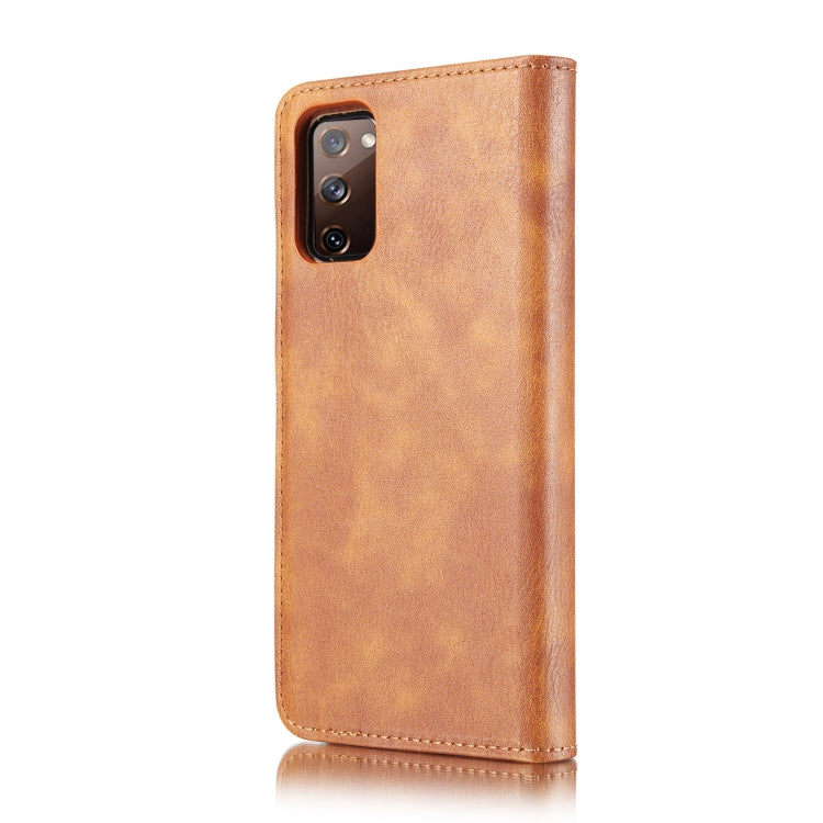For Samsung Galaxy S20 FE DG.MING Crazy Horse Texture Flip Detachable Magnetic Leather Case with Holder & Card Slots & Wallet(Brown) - free shipping - PMC TechLife - Order now!