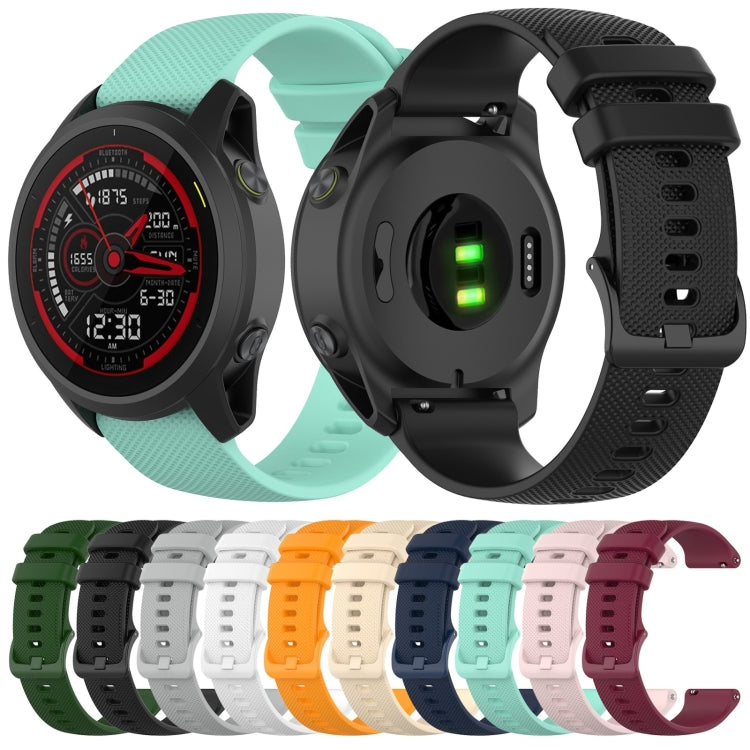 Compatible with Garmin Compatible witherunner 745 Small Grid Quick Release Watch Band with Screwdriver, Size: Free Size 22mm(Gray) - Watch Bands by PMC TechLife | Online Shopping South Africa | PMC TechLife | Buy Now Pay Later Mobicred