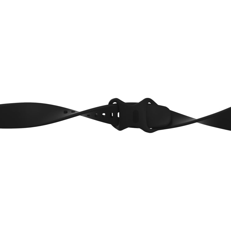 For Fitbit Versa 4 / Versa 3 / Sense 2 / Sense Silicone Watch Band, Size: L(Black) - Watch Bands by PMC TechLife | Online Shopping South Africa | PMC TechLife | Buy Now Pay Later Mobicred