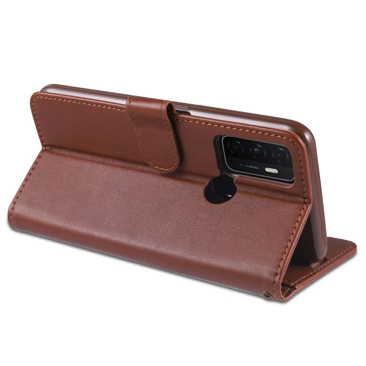 For OPPO A32 / A53 (2020) AZNS Sheepskin Texture Horizontal Flip Leather Case with Holder & Card Slots & Wallet(Black) - OPPO Cases by AZNS | Online Shopping South Africa | PMC TechLife | Buy Now Pay Later Mobicred
