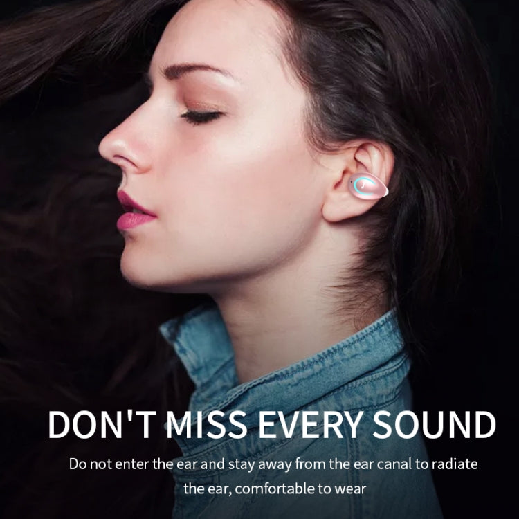 YX08 Ultra-light Ear-hook Wireless V5.0 Bluetooth Earphones Ear Clip Stereo Bluetooth Headset with Mic(White) - Bluetooth Earphone by PMC TechLife | Online Shopping South Africa | PMC TechLife