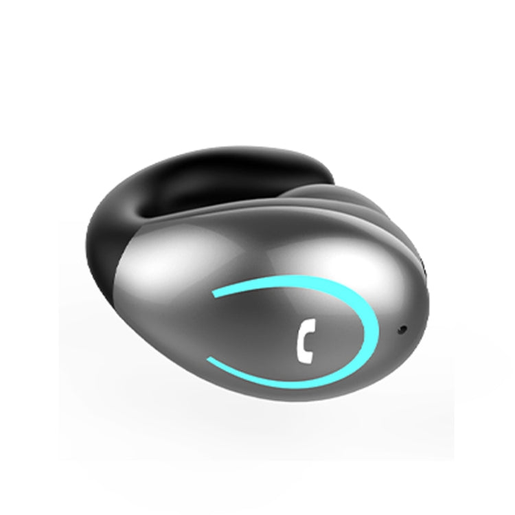 YX08 Ultra-light Ear-hook Wireless V5.0 Bluetooth Earphones Ear Clip Stereo Bluetooth Headset with Mic(Grey) - Bluetooth Earphone by PMC TechLife | Online Shopping South Africa | PMC TechLife