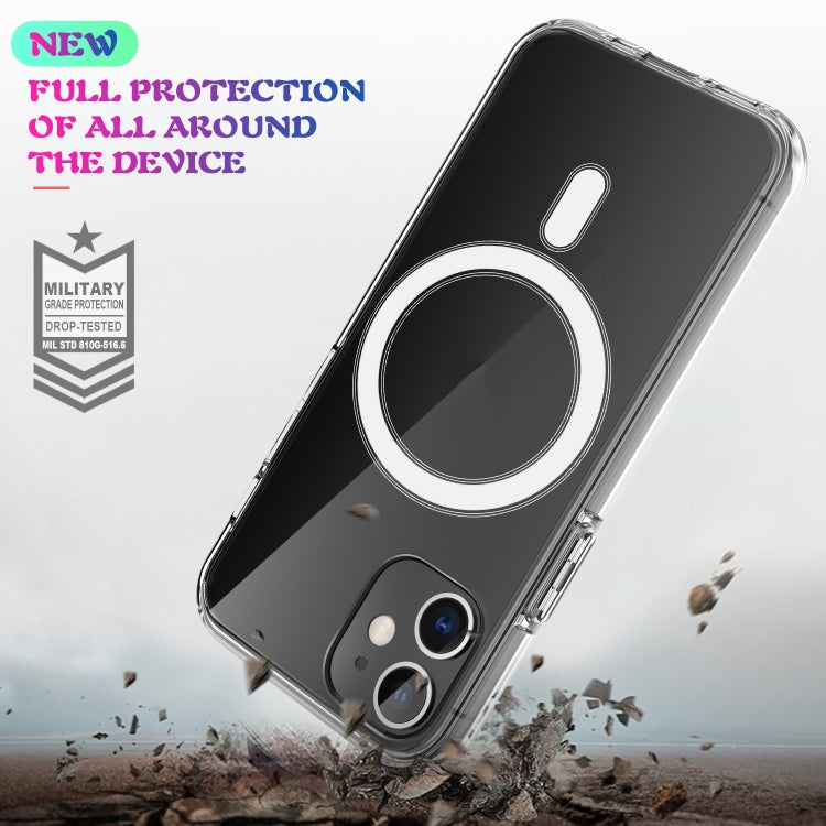 For iPhone 12 / 12 Pro Magsafe Case Simple Magnetic Ring All-inclusive Clear Crystal Acrylic PC +TPU Shockproof Case(Transparent) - free shipping - PMC TechLife - Order now!