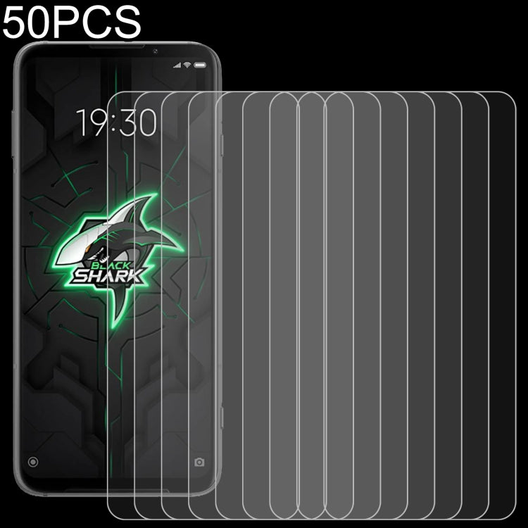 For Xiaomi Black Shark 3 / Black Shark 3S 50 PCS 0.26mm 9H 2.5D Tempered Glass Film -  by PMC TechLife | Online Shopping South Africa | PMC TechLife