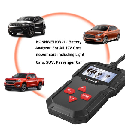 KONNWEI KW210 Car Battery Test Battery Capacity Resistance Battery Detector - Code Readers & Scan Tools by KONNWEI | Online Shopping South Africa | PMC Jewellery