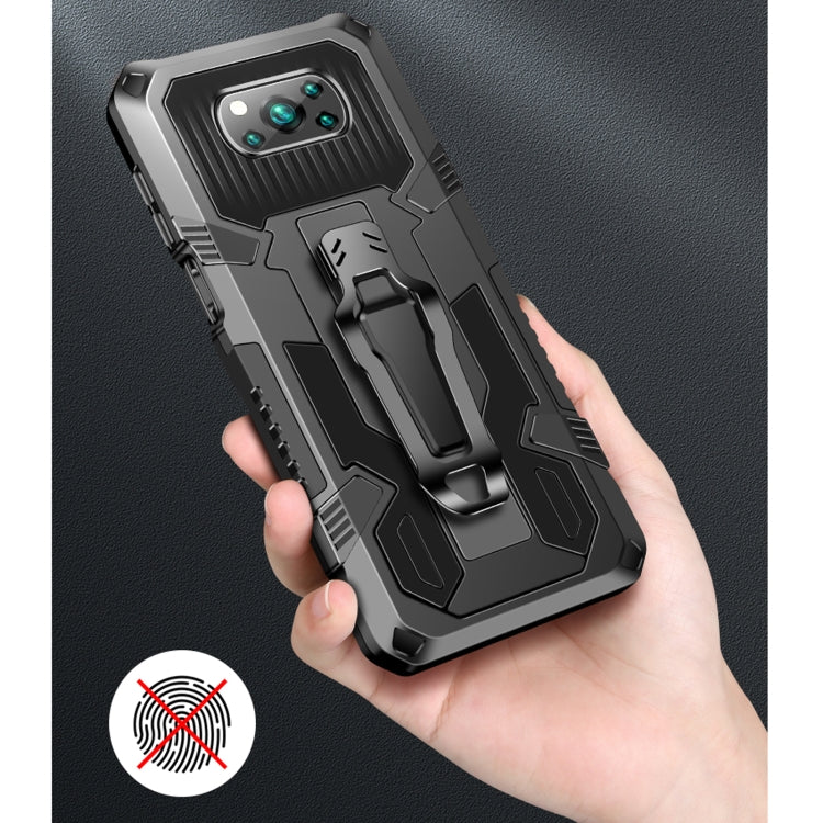 For Xiaomi Poco X3 / Poco X3 FNC / X3 Pro Armor Warrior Shockproof PC + TPU Protective Case(Blue) - Xiaomi Cases by PMC TechLife | Online Shopping South Africa | PMC TechLife | Buy Now Pay Later Mobicred