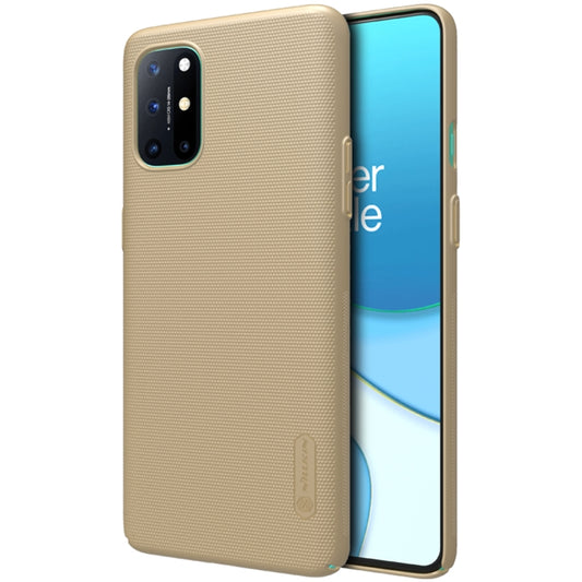 For OnePlus 8T NILLKIN Frosted Concave-convex Texture PC Protective Case(Gold) - OnePlus Cases by NILLKIN | Online Shopping South Africa | PMC Jewellery