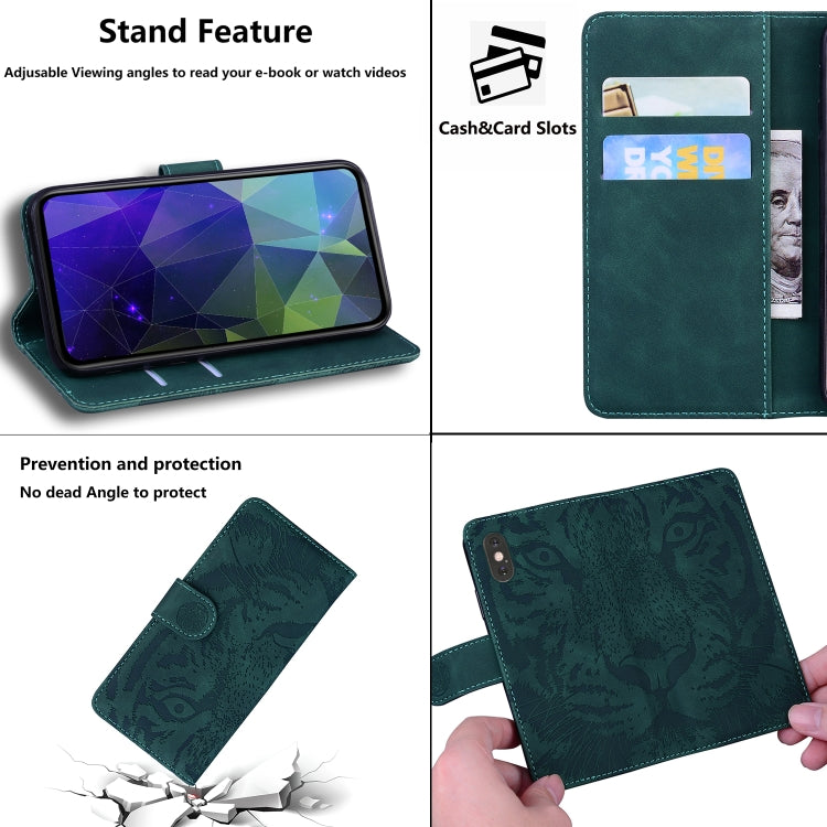 For Samsung Galaxy S20 FE / S20 FE 5G / S20 Lite Tiger Embossing Pattern Horizontal Flip Leather Case with Holder & Card Slots & Wallet(Green) - Galaxy S20 FE Cases by NILLKIN | Online Shopping South Africa | PMC Jewellery
