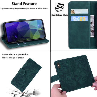 For Samsung Galaxy S20 FE / S20 FE 5G / S20 Lite Tiger Embossing Pattern Horizontal Flip Leather Case with Holder & Card Slots & Wallet(Green) - Galaxy S20 FE Cases by NILLKIN | Online Shopping South Africa | PMC Jewellery