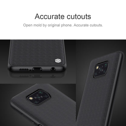 For Xiaomi Mi Poco X3 / NFC NILLKIN Shockproof TPU + PC Textured Protective Case(Black) - Xiaomi Cases by NILLKIN | Online Shopping South Africa | PMC Jewellery