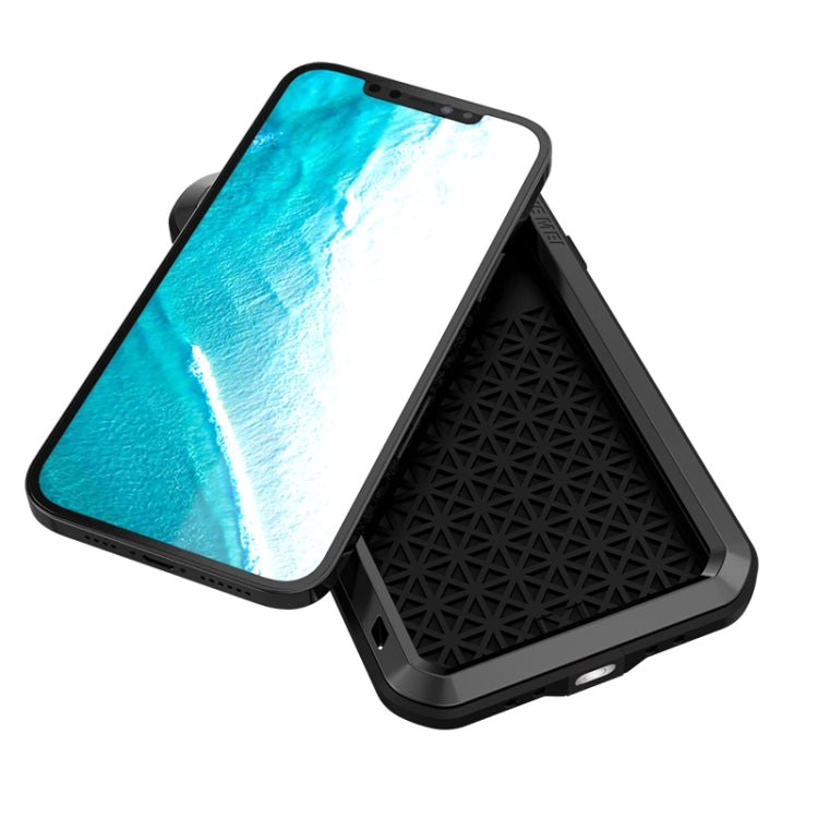 For iPhone 12 Pro Max LOVE MEI Metal Shockproof Life Waterproof Dustproof Protective Case(Army Green) - free shipping - PMC TechLife - Order now!