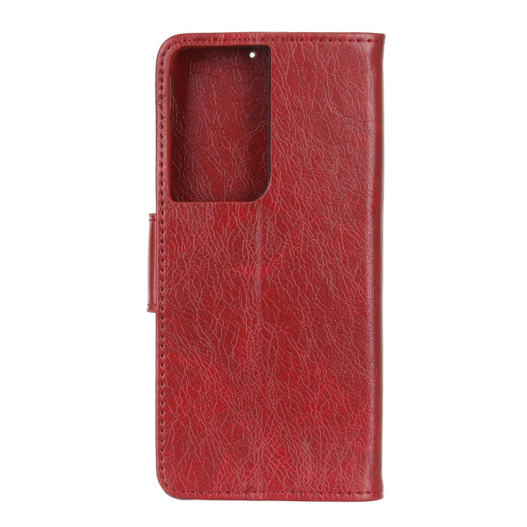 For Samsung Galaxy S30 Ultra / S21 Ultra Nappa Texture Horizontal Flip Leather Case with Holder & Card Slots & Wallet(Red) - Galaxy Phone Cases by PMC TechLife | Online Shopping South Africa | PMC TechLife | Buy Now Pay Later Mobicred