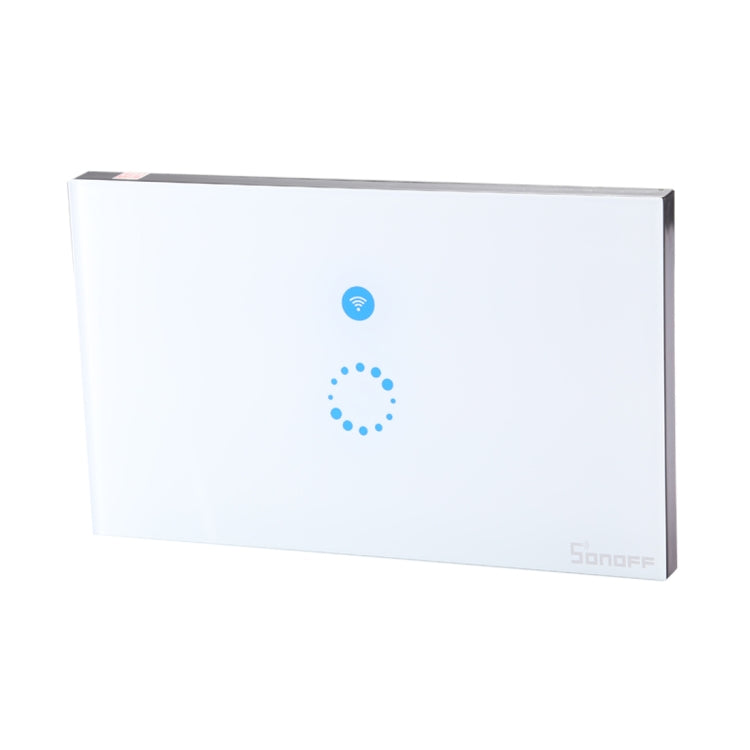 Sonoff  Touch 120mm 1 Gang Tempered Glass Panel Wall Switch Smart Home Light Touch Switch, Compatible with Alexa and Google Home, AC 90V-250V 400W 2A - Smart Socket by PMC TechLife | Online Shopping South Africa | PMC TechLife