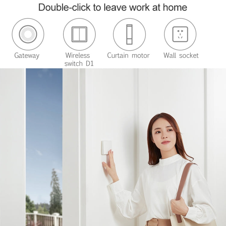 Original Xiaomi Youpin Aqara Smart Light Control One Key Wall-mounted Wireless Switch D1(White) - Smart Switch by WK | Online Shopping South Africa | PMC Jewellery