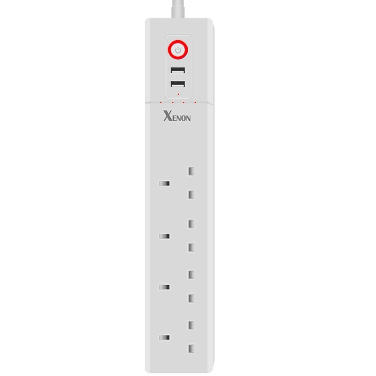 2 x USB Ports + 4 x UK Plug Jack WiFi Remote Control Smart Power Socket Works with Alexa & Google Home, Cable Length: 1.8m, AC 90-265V, UK Plug - Smart Socket by PMC TechLife | Online Shopping South Africa | PMC TechLife