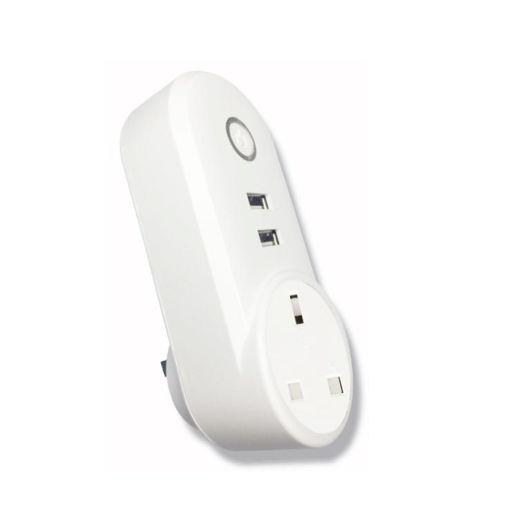 SA-002 2 USB Ports + 1 UK Socket WiFi Smart Power Plug Socket, Compatible with Alexa and Google Home, AC 110V-230V, UK Plug - Smart Socket by PMC TechLife | Online Shopping South Africa | PMC TechLife