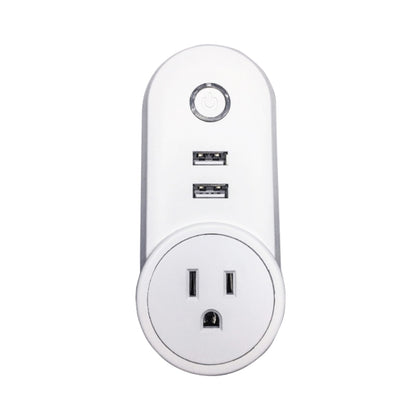 SA-002 2 USB Ports + 1 US Socket WiFi Smart Power Plug Socket, Compatible with Alexa and Google Home, AC 110V-230V, US Plug - Smart Socket by PMC Jewellery | Online Shopping South Africa | PMC Jewellery