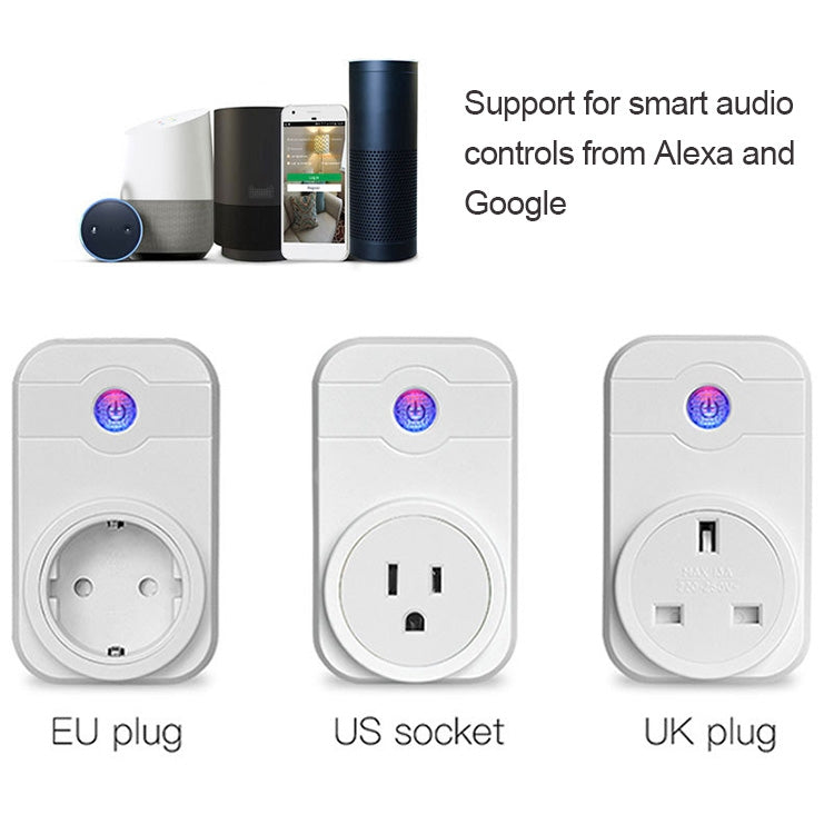 SWA1 10A Home Automation Wireless Smart WiFi Socket, Support Smartphone Remote Control & Timing Switch & Alexa & Google Home - Smart Socket by PMC Jewellery | Online Shopping South Africa | PMC Jewellery