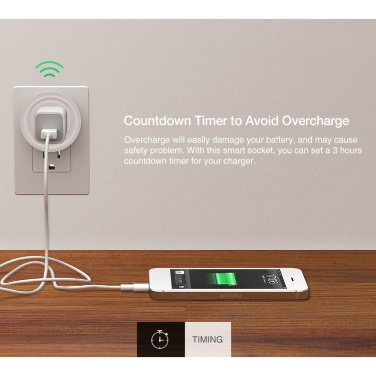 SA-003 10A Mini WiFi Plug Timing Smart Socket Works with Alexa & Google Home, AC 100-240V, US Plug - Smart Socket by PMC Jewellery | Online Shopping South Africa | PMC Jewellery