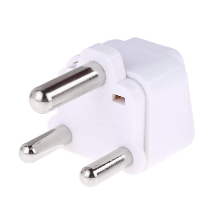 Portable Universal Socket to (Large) South Africa Plug Power Adapter Travel Charger (White) - Plug Adaptor by PMC TechLife | Online Shopping South Africa | PMC TechLife