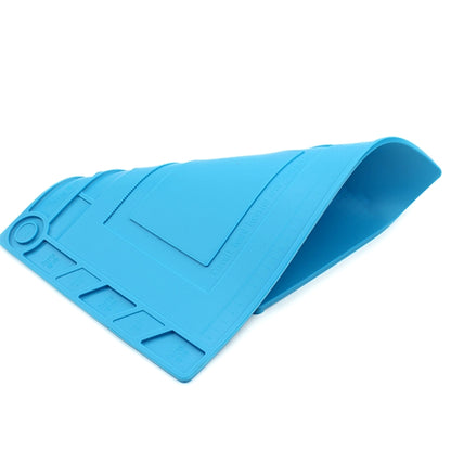 JIAFA S-150 Maintenance Platform Heat-resistant Repair Insulation Pad Silicone Mats with Screws Position(Blue) - Working Mat by JIAFA | Online Shopping South Africa | PMC Jewellery