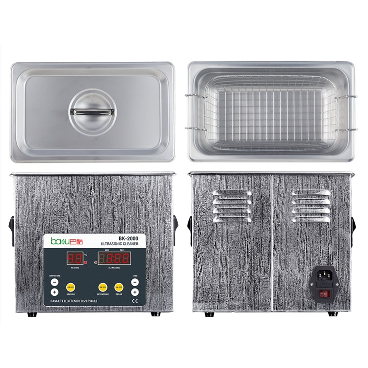 BAKU BK-2000 120W 3.36L LCD Display Heating Ultrasonic Cleaner with Basket, AC 110V, US Plug - free shipping - PMC TechLife - Order now!