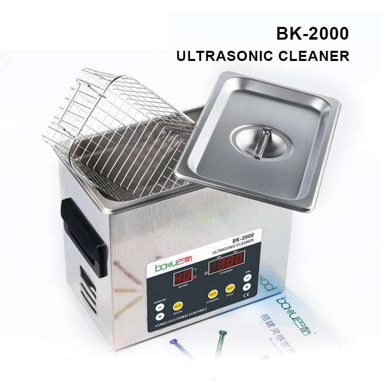 BAKU BK-2000 120W 3.36L LCD Display Heating Ultrasonic Cleaner with Basket, AC 110V, US Plug - free shipping - PMC TechLife - Order now!