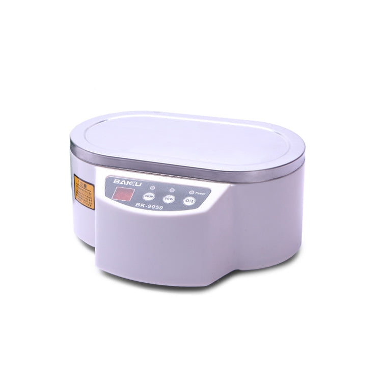 BAKU BK-9050 30W / 50W Adjustable 0.6L LCD Display Ultrasonic Cleaner, AC 110V(White) - Ultrasonic Cleaner by BAKU | Online Shopping South Africa | PMC TechLife | Buy Now Pay Later Mobicred