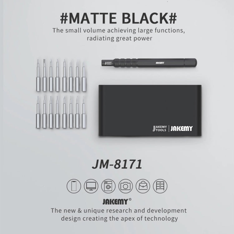 JAKEMY JM-8171 Professional Multifunctional Screwdriver Set Precision Hand Tools - free shipping - PMC TechLife - Order now!