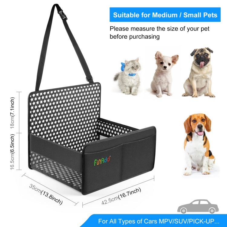 FunAdd Breathable and Foldable Pet Dog Car Basket Anti-dirty Waterproof Pad (Black) - Pet Storages & Bags by FunAdd | Online Shopping South Africa | PMC TechLife | Buy Now Pay Later Mobicred
