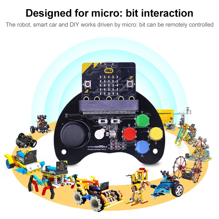 Yahboom Microbit  Basic Game Handle Board, Compatible with Micro:bit V2/1.5 Board, without Micro:bit V2/1.5 Board - free shipping - PMC TechLife - Order now!