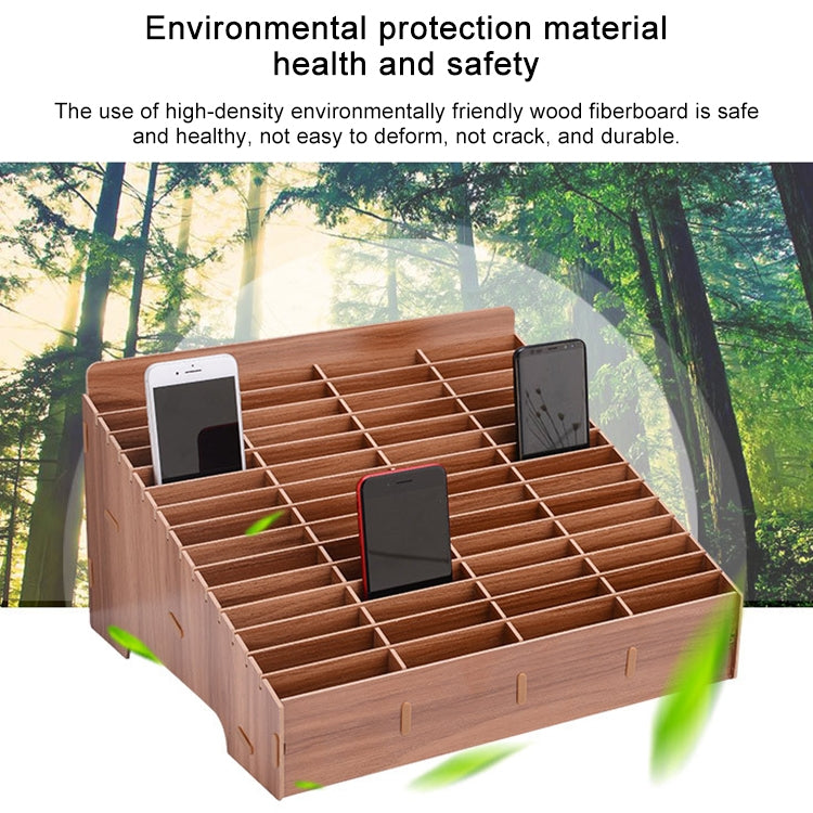 Wooden Multi-cell Mobile Phone Film Stand Desktop Display Rack, 30 Grids, Size: 31.5x23.5x18.5cm (Green) - free shipping - PMC TechLife - Order now!
