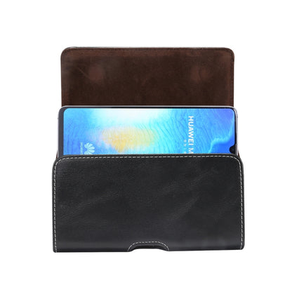 Men Lambskin Texture Multi-functional Universal Mobile Phone Waist Pack Leather Case for 6.9 Inch or Below Smartphones(Black) - Huawei Cases by PMC Jewellery | Online Shopping South Africa | PMC Jewellery